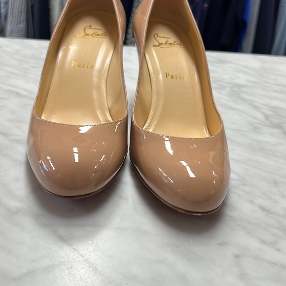 Christian Louboutin Simple Pump 70 in Patent Nude 6248 Size 39.5 - Picture 6 of 14
